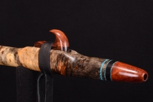Buckeye Burl Native American Flute, Minor, Mid A-4, #G3K